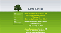 Desktop Screenshot of kampkonocti.org