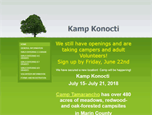 Tablet Screenshot of kampkonocti.org